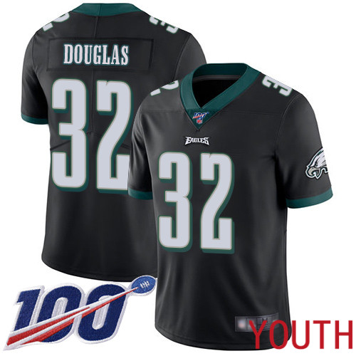 Youth Philadelphia Eagles 32 Rasul Douglas Black Alternate Vapor Untouchable NFL Jersey Limited Player